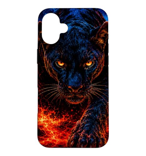 Midnight Panther Fierce Red Energy �O���t�B�b�N �X�}�z�P�[�X iPhone 16 Plus �p