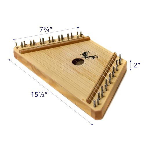 Trademark Innovations Mini Harp - Wooden Zither Lap Harp