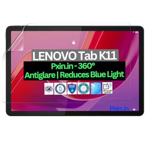 Image of Pxin Tablet Anti Bluelight and Anti Glare Screen Guard compatible with LENOVO Tab K11 | BLUVLightblock Tech | Scratch Proof | Prevents bluelight | Eye Protection | No Dry Eyes
