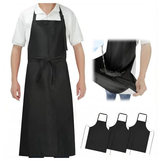 SHEOMERN Waterproof Long Apron Set