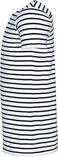 Camiseta Marinera Hombre y Niño | Camiseta Mariniere de Manga Corta Azul Marino y Blanco Rayas | Camiseta de Ropa Hombre 100% Algodón |, azul, XXL alto