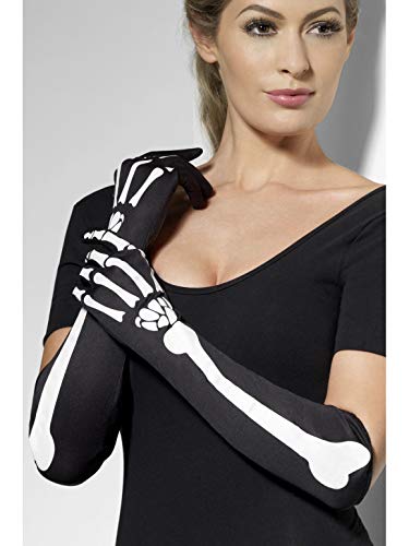 Smiffy's Skeleton Gloves Female Costume