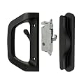 EASILOK Sliding Door Handle Set with Mortise Lock Heavy Duty Patio Door Handle Replacement Fits Door Thickness from 1-1/2 inch to 1-4/25 inch or 3-15/16 inch Screw Hole Spacing Non-Handed