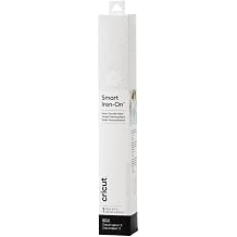 Cricut Smart Iron On 13in x 3ft, Glitter White for Explore 3 and Maker 3 - Matless Cutting for Long cuts up to 12ft