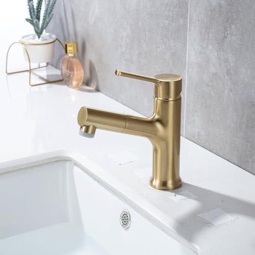 Robinet d'évier de salle de bain extractible pour un usage parfait en famille