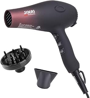 JINRI 1875W Professional Salon Grade Hair Dryer,DC Motor Negative Ionic Blow Dryer