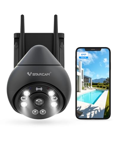 VSTARCAM 4MP Sicherheitskamera,WiFi Kamera,PTZ Sicherheitskamera,HD-Nachtsicht,2.4G WiFi Außenkamer, Outdoor Kamera 01