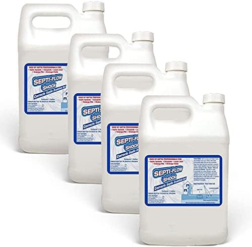 Septic Drain Field Repair | Clears Septic Leach Fields | Unclog Your Drain Field | Septi-Flow Shock Dissolves Hardened Deadpan Soil, Complete Septic Drain Field Treatment (4) Gallons Septic Drain Field Repair | Clears Septic Leach Fields | Unclog Your Drain Field | Septi-Flow Shock Dissolves Hardened Deadpan Soil, Complete Septic Drain Field Treatment (4) Gallons