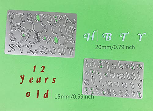 Ahomash Metal Cutting Dies For Card Making And Scrapbooking Christmas Die Cuts,Alphabet Die Cuts Numbers Dies Letter Cutting Dies #TOP4