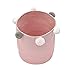 WPHH Cesto para Ropa Sucia Nórdicas De Cuerda De Algodón Tejido con Pompón, Cesta De Lavandería, Cesta De Almacenamiento para Juguetes, Organizador De Artículos Diversos,Rosado