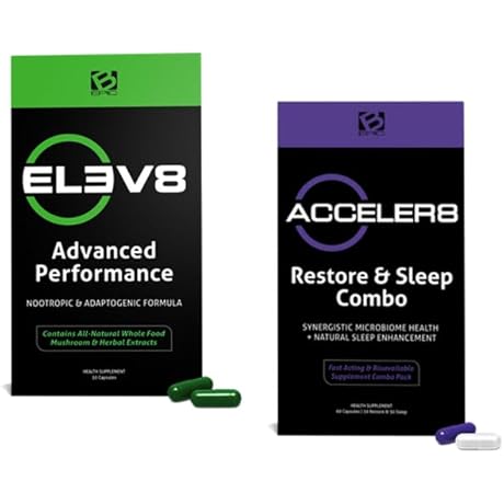 NEW Acceler8 and Elev8-1 Month (30 Day) Supply, 45 Count (Pack of 2)