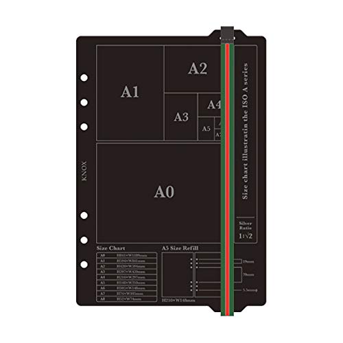 Knox 52480800 Personal Organizer, Refill, Lifter, Vertical Type, Elastic Band, A5, Green X Orange #TOP1