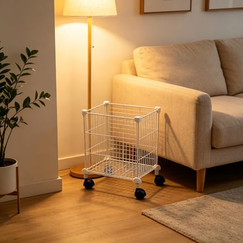 Cesta de almacenamiento para cargas pesadas de ropa Mobestech con ruedas 7
