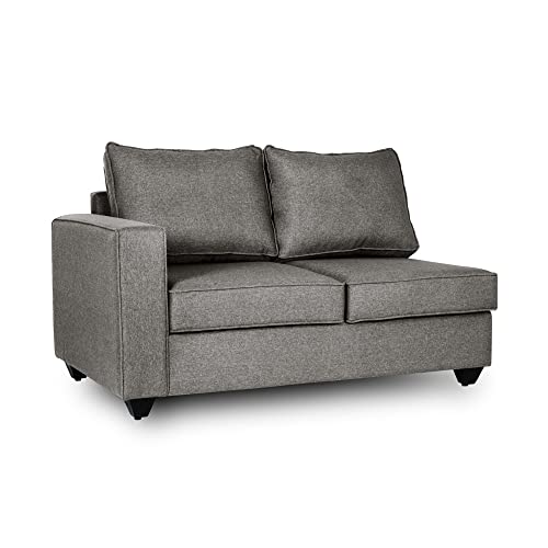 Image of Wakefit Sofa Set | 3 Year Warranty | Sofa 2 Seater, 2 Seater Sofa for Living Room, Wooden Sofa Set, Couch Sofa for Living Room, Sofa for Living Room - Napper(Omega : Grey)