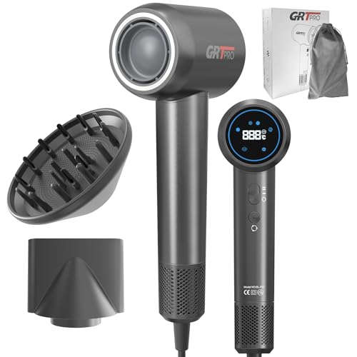 Secador Pelo Ionico Profesional 2200w, 200 Millones De Iones Negativos 390g Compacto Y Ligero Control De Sensores Inteligentes Secado Rápido Brillante Y Suave Para Hogar Viajes Gimnasio Gris Secador Pelo Ionico Profesional 2200w, 200 Millones De Iones Negativos 390g Compacto Y Ligero Control De Sensores Inteligentes Secado Rápido Brillante Y Suave Para Hogar Viajes Gimnasio Gris