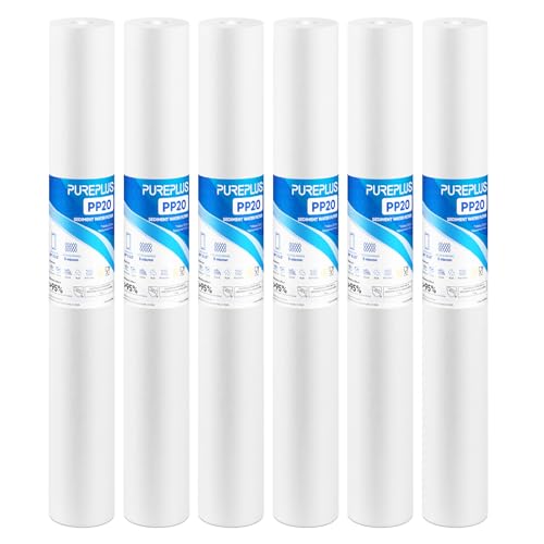 Filtro de sedimentos PUREPLUS de 5 micrones: agua limpia para todo su hogar en pack de 6 2