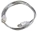 Produktbild MicroConnect USBAB2T  USB Kabel (USB A, USB B, männlich/männlich, 2 m) transparent