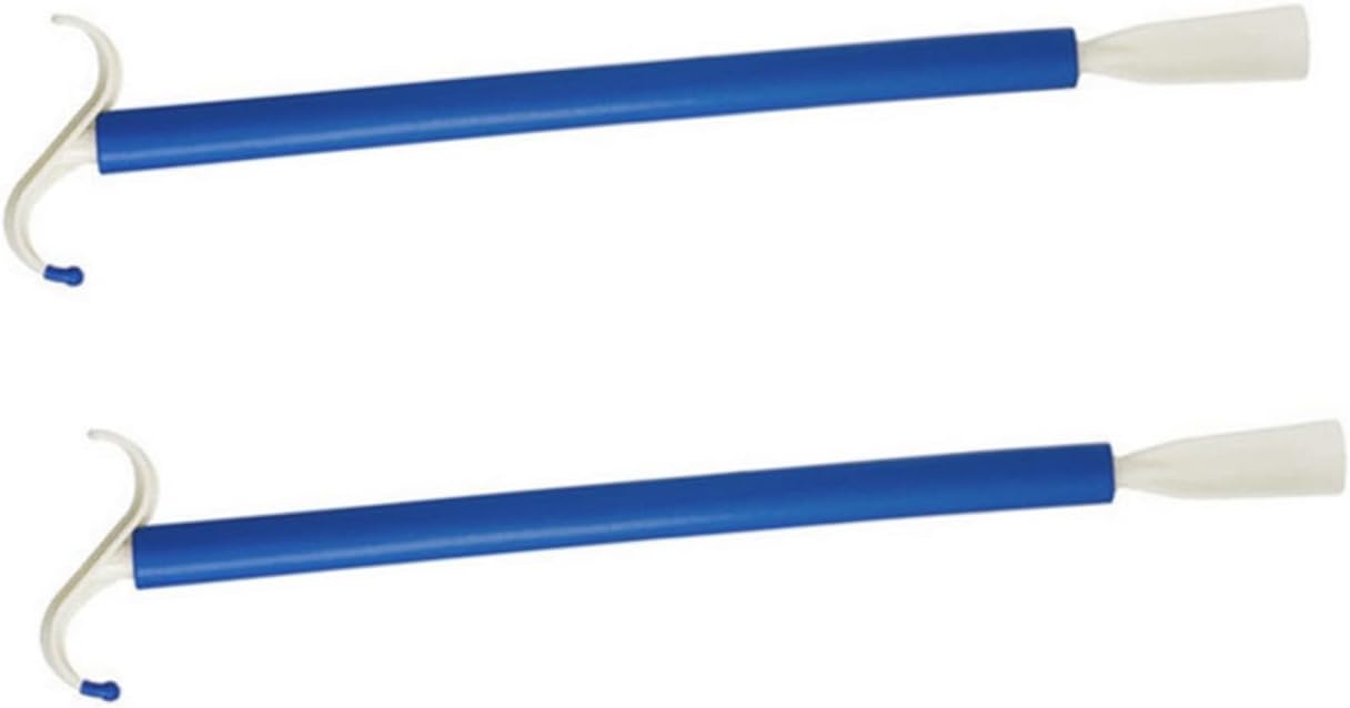 COLLBATH Dressing Pole Shoehorn Kit Easy Dressing for Elderly Pregnant Disabled 2-Piece Set