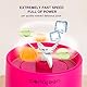 Canareen Tragbarer Mixer Smoothie Maker - 500ML Blender Mixer für Smoothies und Shakes | 4000mAh wiederaufladbarer USB Mini Mixer mit sechs Klingen | Hand Blender (Rosenrot)