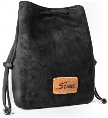 Miniatura 8 de S-ZONE Bolsa suave para cámara DSLR, bolsa de inserción con cordón, funda de lente compatible con Canon Nikon Sony