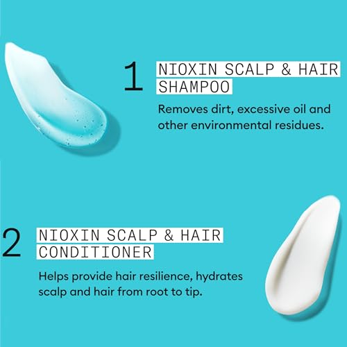 Nioxin Duo Kit | System 3 Scalp + Hair Thickening Shampoo & Conditioner, 10.1 Fl Oz Each | For Colored, Dry, & Damaged Hair with Light Thinning - Thumbnail 5
