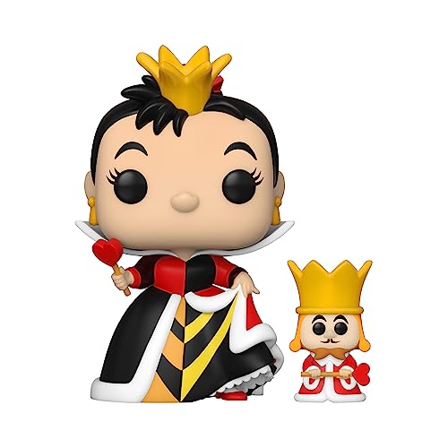 Funko Pop! and Buddy Disney: Alice 70th– Queen of Hearts with King - Alice in Wonderland - Figurine en Vinyle à Collectionner - Idée de Cadeau - Produits Officiels - Movies Fans