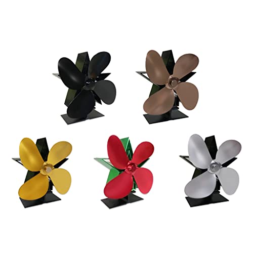 Ventilateur de poêle à bois pour maison lot de 4 diffuseurs de chaleur doux