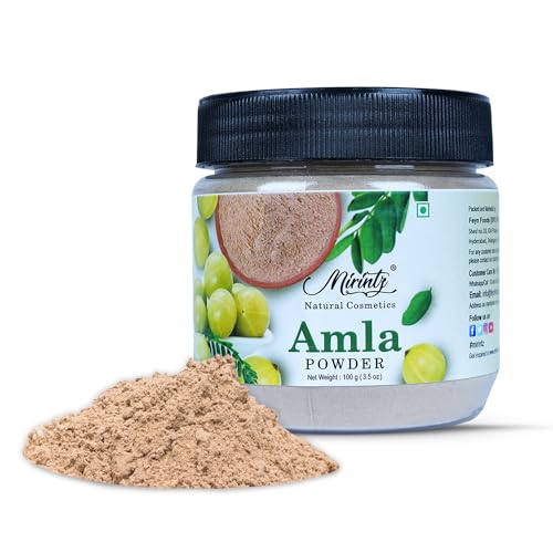 Mirintz 100% Natural Amla Powder | (100 gms) Indian Gooseberry (Amalaki) Powder Herbal Supplement | Amla Dry Rich in Vitamin C Powder for Face & Hair | Amla Powder Ayurvedic Support for Healthy Hair