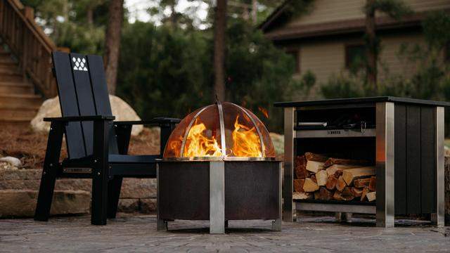 Breeo X Series Adirondack Campfire Chair – Poly Lumber Fire Pit