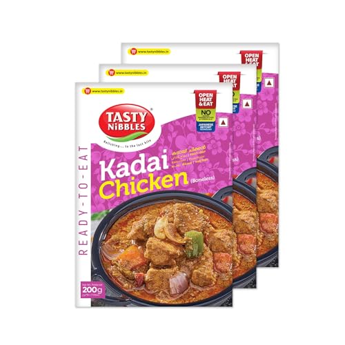 Image of Tasty NIBBBLES KADAI Chicken 200GM Pouch [Pack of 3]