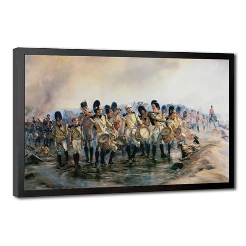 Toile Drums And Fifes Thompson pour habiller un mur vide avec cadre suspendu pratique