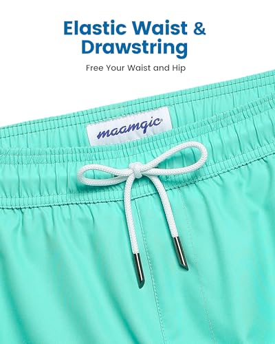 Image of maamgic 2 in 1 Mens Swim Trunks 7 Inch Swim Shorts Swim Suits Board Shorts