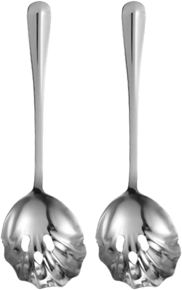 Shell Shape Slotted Spoons Metal Skimmer Scoop Stainless