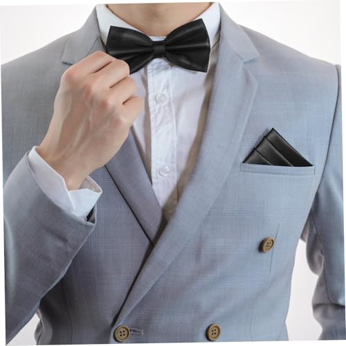 MAGICLULU Fliege-Set, Einstecktuch Smoking Gürtel 3-Teiliges Accessoire-Set Mit Fliege Herren Kummerbund Cumberbund Im Glatt Glatter Cumberbund