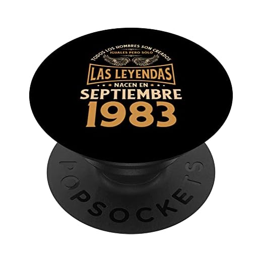Cumpleaños Hombre Regalos Las Leyendas Septiembre 1983 PopSockets PopGrip Intercambiable
