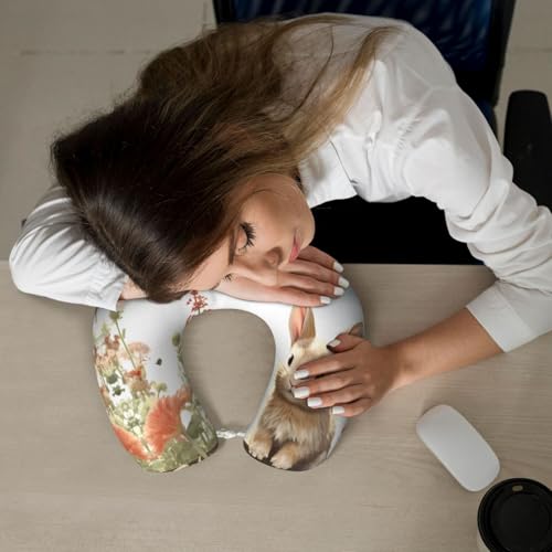 Almohada U Espuma viscoelástica 30x25 cm Negro miniatura 7