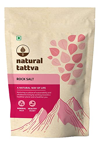 Image of Natural Tattva Rock Salt, 1kg & Organic Tattva All Natural 'Sugar', Zero Chemicals, Organically Processed, from Freshly Squeezed Sugar Cane Juice (1 Kg, Pouch)