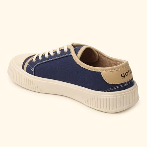 Image of YOHO Canvas CZ Sneakers for Women | Lightweight Casual Shoes | Everyday Comfort, Breathable Fit, Durable Grip Sole, Versatile Slip-On or Lace-Up Style, Trendy