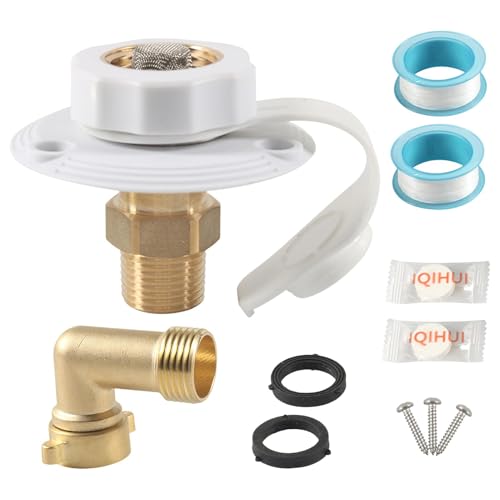 Valve en laiton pour entrée d'eau de caravane étanche et durable