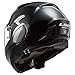 LS2 Helmets Valiant II Modular Helmet (Gloss Blackout - X-Small)
