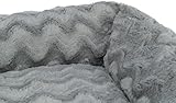 Trixie orthopädisches Hundebett Vital Loki 65 × 50 cm in grau - hochwertiges Hundekissen mit Memory Foam - Hundekorb für kleine Hunde - gelenkschonend und entlastend - 37931