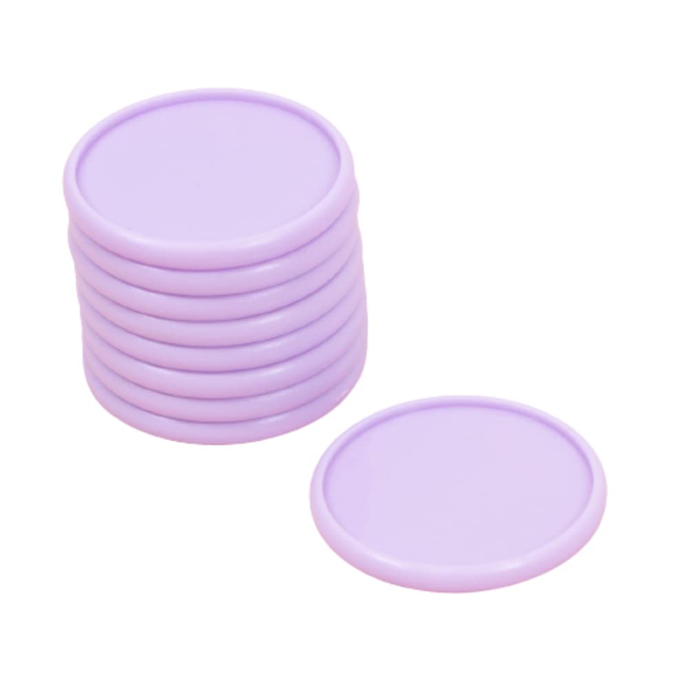 Craftelier - Plastic Disc Rings L for Binding Planners, Agendas or Albums | Ideal for Scrapbooking and other Crafts | Pack of 9 pcs 45 mm Diameter - Colour Violet