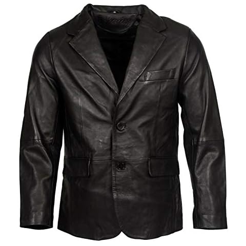 Blazer en Cuir Infinity Noir Cover