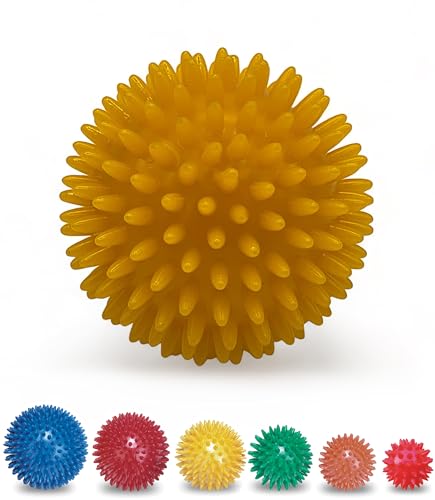 Spiky Massage Ball - 8cm - Plantar Fasciitis Treatment Option - AKA Sensory Balls for Young Children - Trigger Point Massage Spikeball