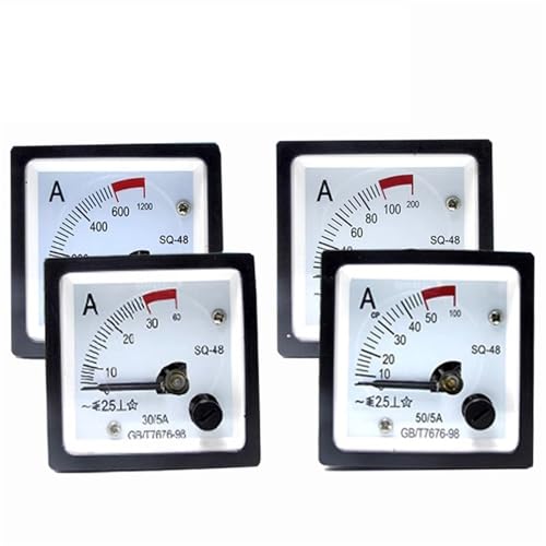 Ampèremètre SQ-48 AC double protection surcharge cadran 48x48mm
