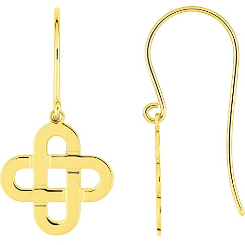 Boucles d'oreilles or 18 carats et bijoux femme or 750/1000 de hauteur 25 mm