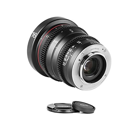Meke 16Mm T2.2 Large Aperture Manual Focus Prime Low Distortion 4K Mini Cine Lens For Micro Four Thirds M4/3 Mft Compatible With Olympus/Panasonic Lumix Cameras And Bmpcc 4K Zcam E2 Gh5 Gh6 Om-1 #TOP5