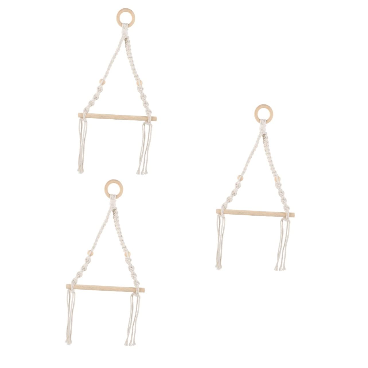 SHINEOFI 3 Piezas Portarrollos de Papel montado en la Pared Marina Papel náutico Pararse Muro Soporte Decorativo para Papel higiénico Toalla de Papel Soporte náutico Cuerda de algodón