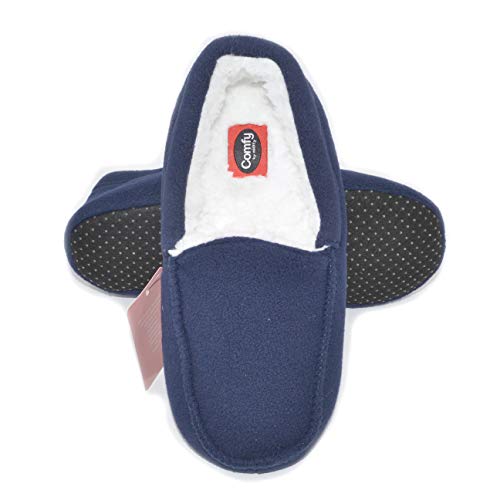 Millffy Collective Women's Pearson Sherpa Shearling Moccasin Slippers Fleece Comfy Soft House Shoes2