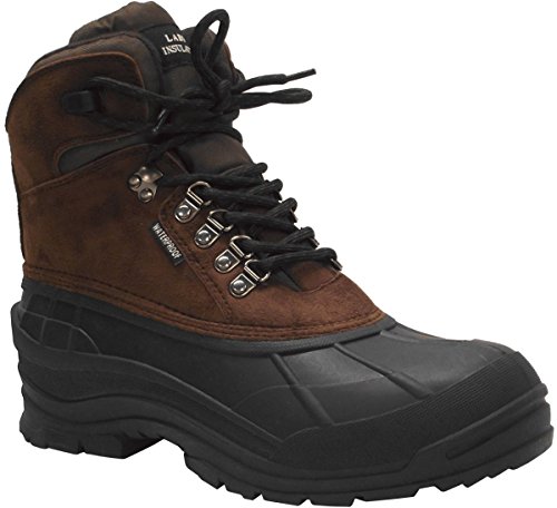 LABO Men's Waterproof Insulated Snow Boots 103 Brown-12